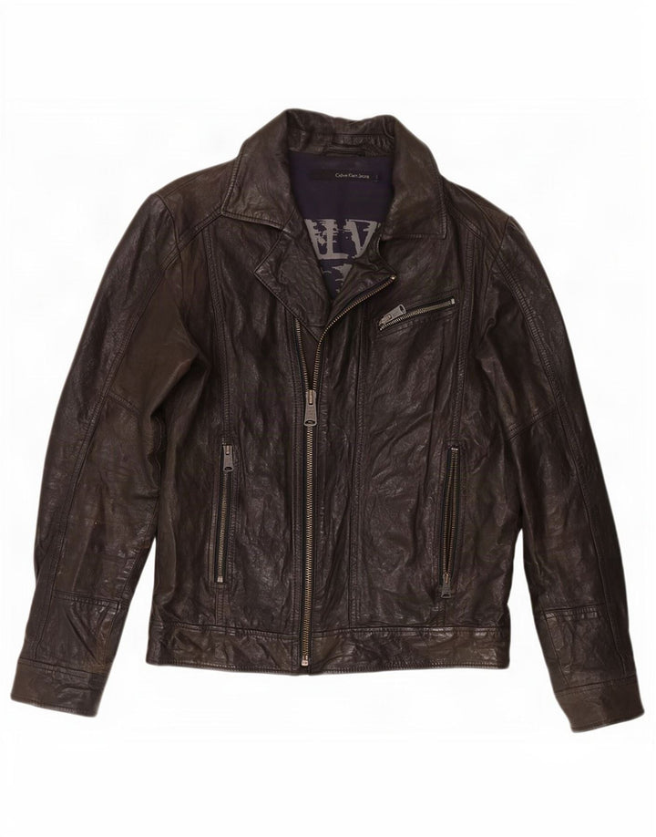 Calvin Klein Jeans Ανδρικό Biker Jacket UK 40 Large Black