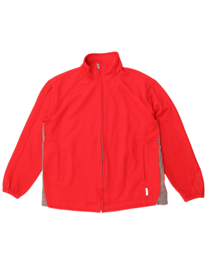 Γυναικεία αθλητική φόρμα Diadora Top Jacket UK 16 Large Red Colourblock Polyester