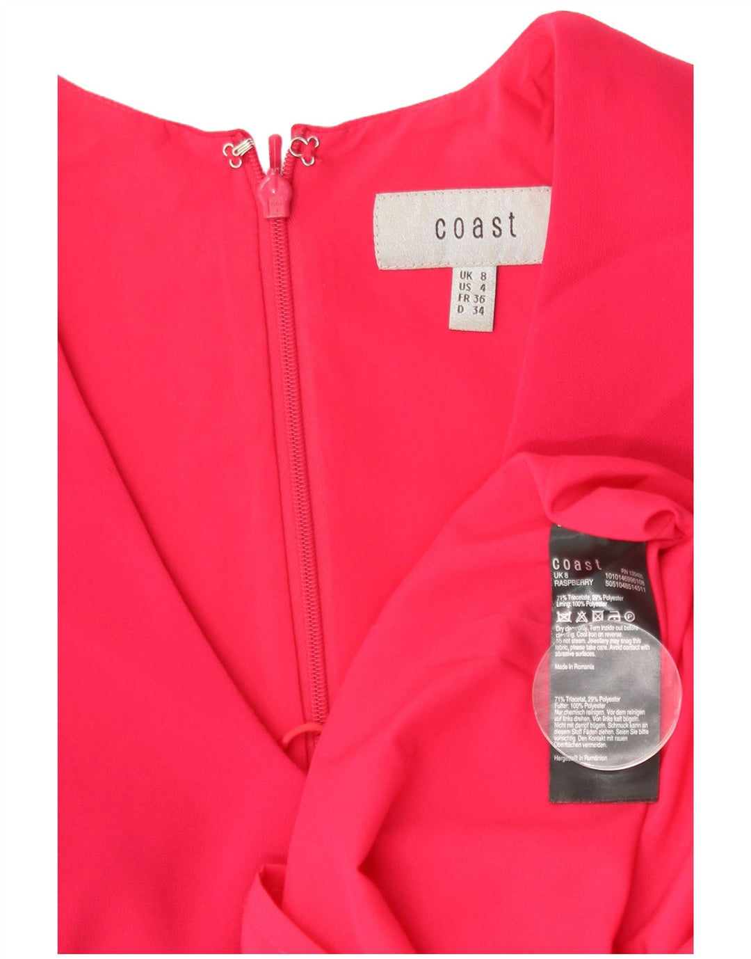 Γυναικείο Bodycon Φόρεμα Coast UK 8 Small Pink Triacetate