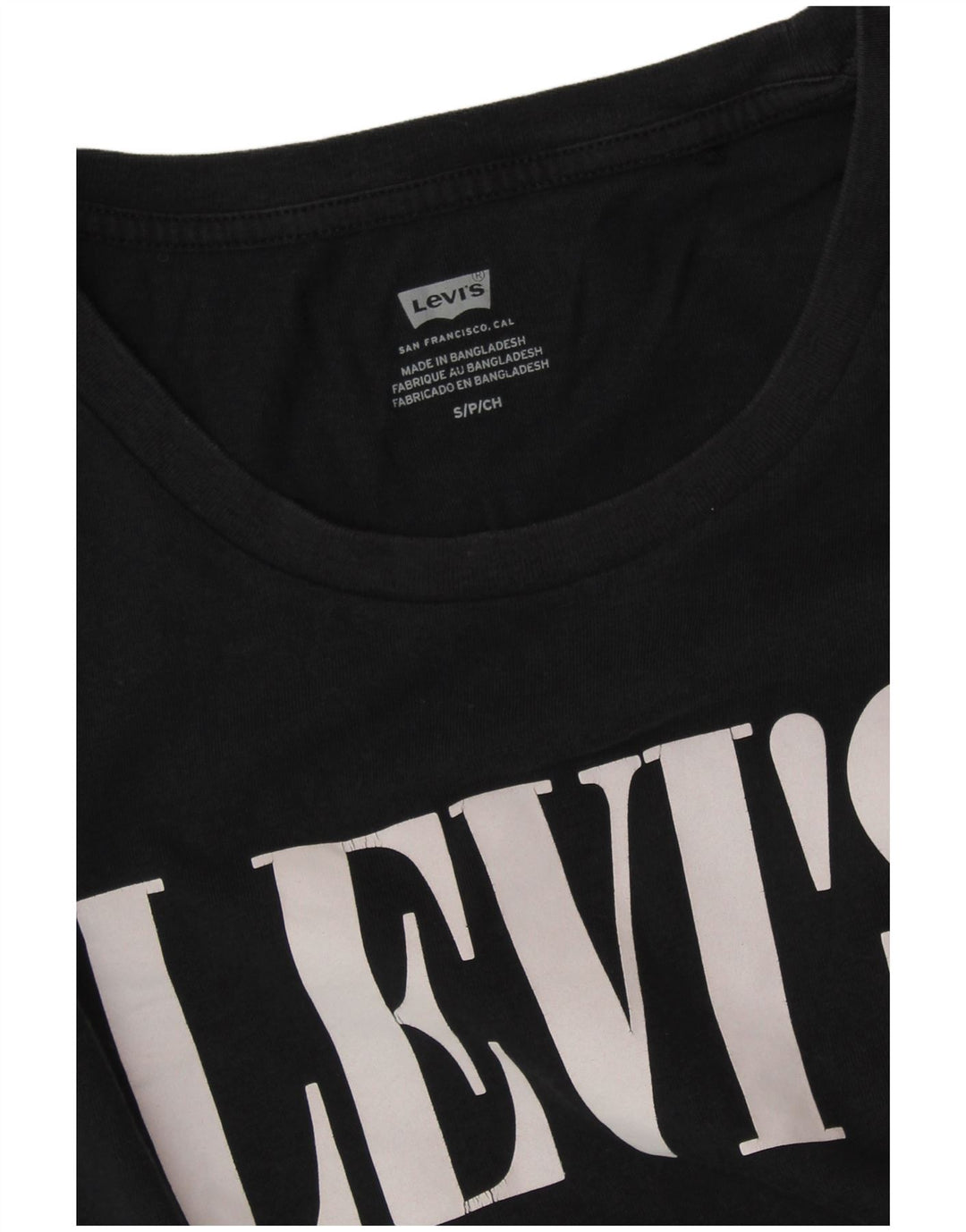 Γυναικείο γραφικό μπλουζάκι LEVI'S Top UK 10 Small Black