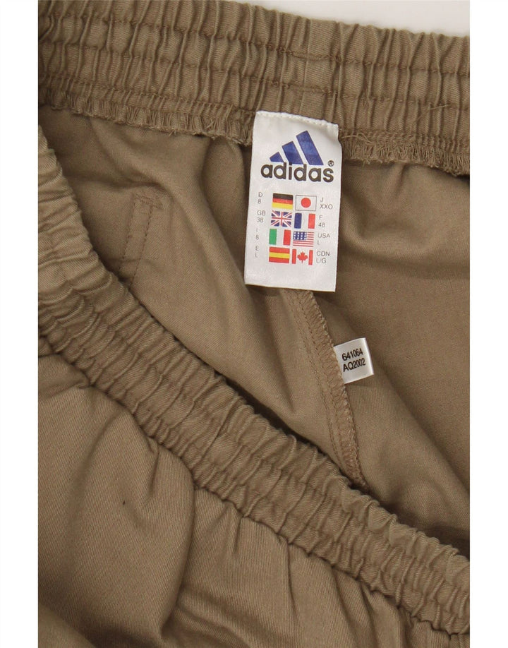Ανδρικό casual σορτς Adidas μεγάλο W32 μπεζ πολυεστέρα