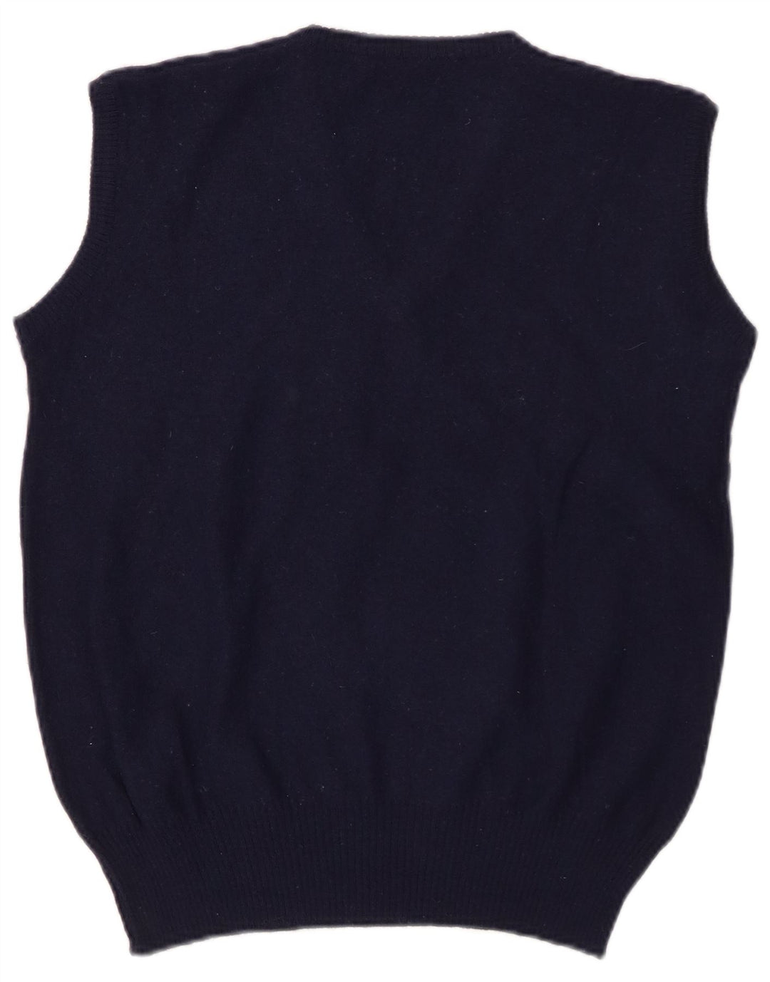 SERGIO TACCHINI Γυναικείο γιλέκο Tank Top UK 14 Medium Navy Blue ριγέ μαλλί