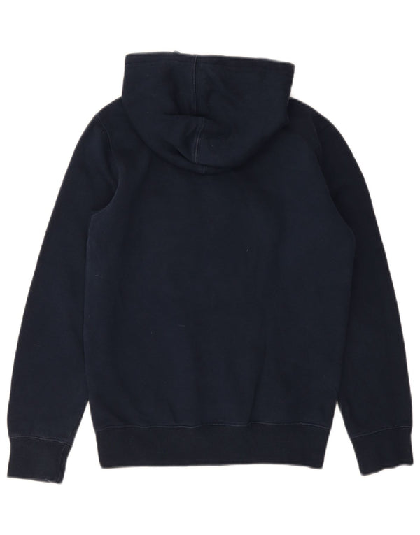 Champion Boys Graphic Zip Neck Hoodie Jumper 11-12 Years Large Navy Blue