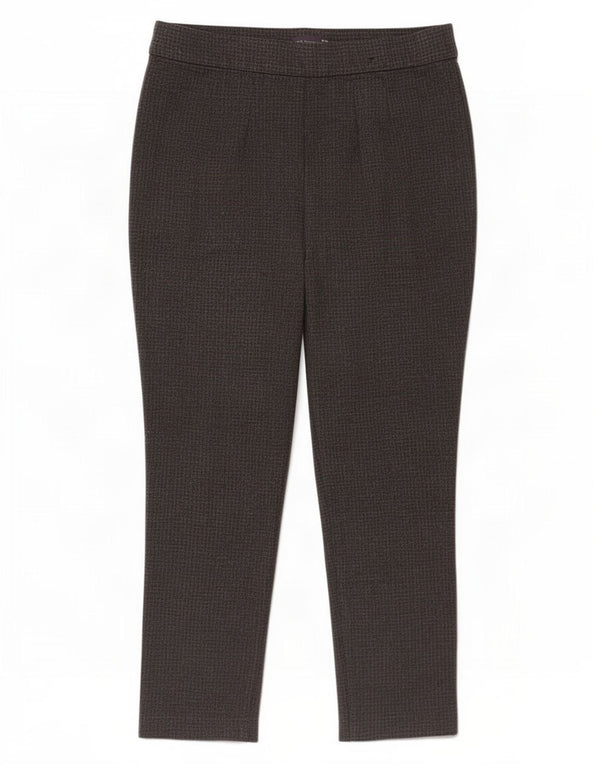 Marks & Spencer Γυναικείο λεπτό παντελόνι UK 16 Large W32 L27 Grey Houndstooth