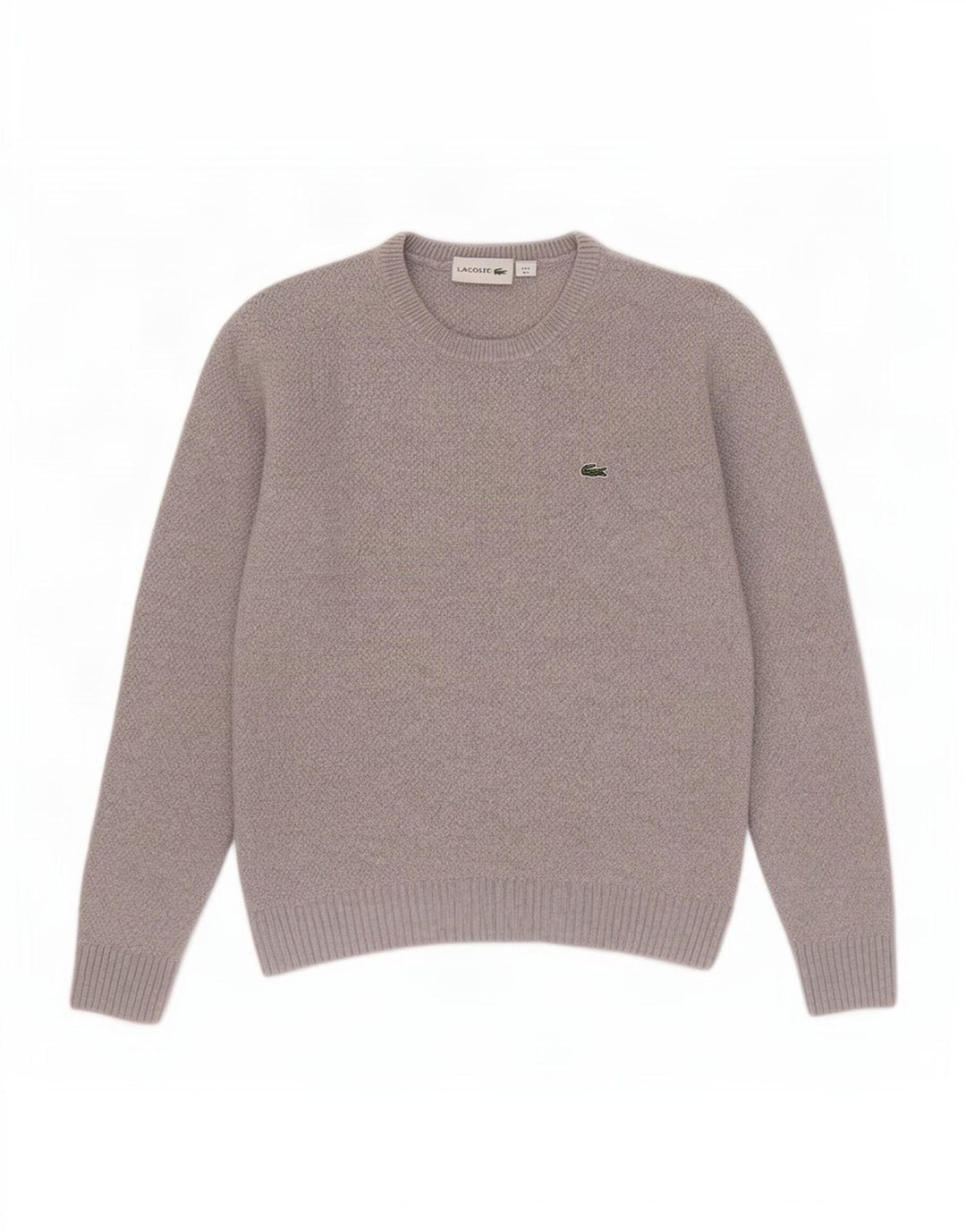 Γυναικείο πουλόβερ Lacoste Crew Neck Jumper UK 10 Small Grey Wool