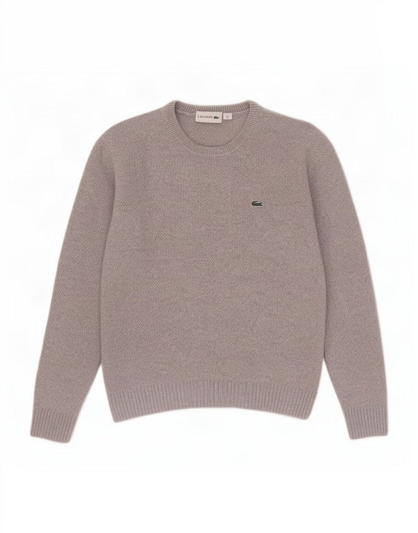 Γυναικείο πουλόβερ Lacoste Crew Neck Jumper UK 10 Small Grey Wool