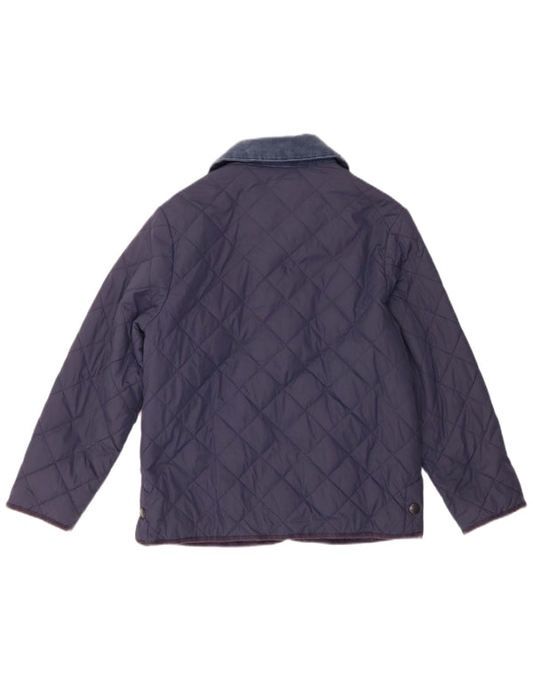 Jack Wills Γυναικείο καπιτονέ μπουφάν UK 14 Medium Navy Blue Nylon