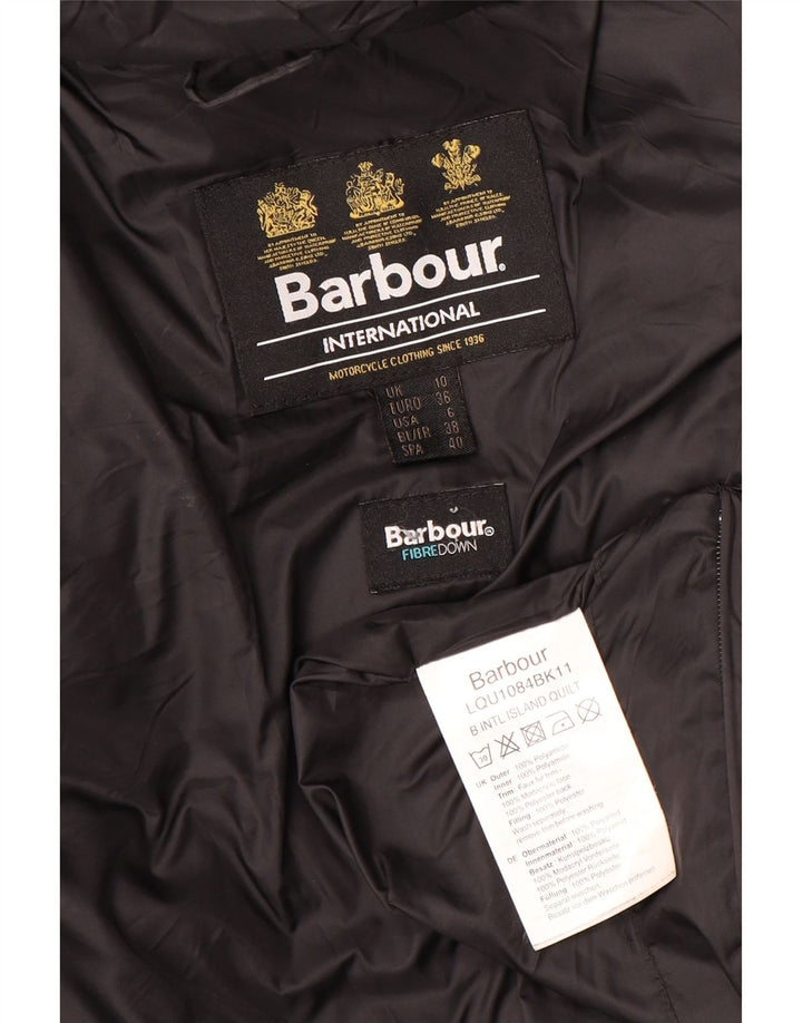Γυναικείο μπουφάν με κουκούλα Barbour UK 10 Small Black Polyamide