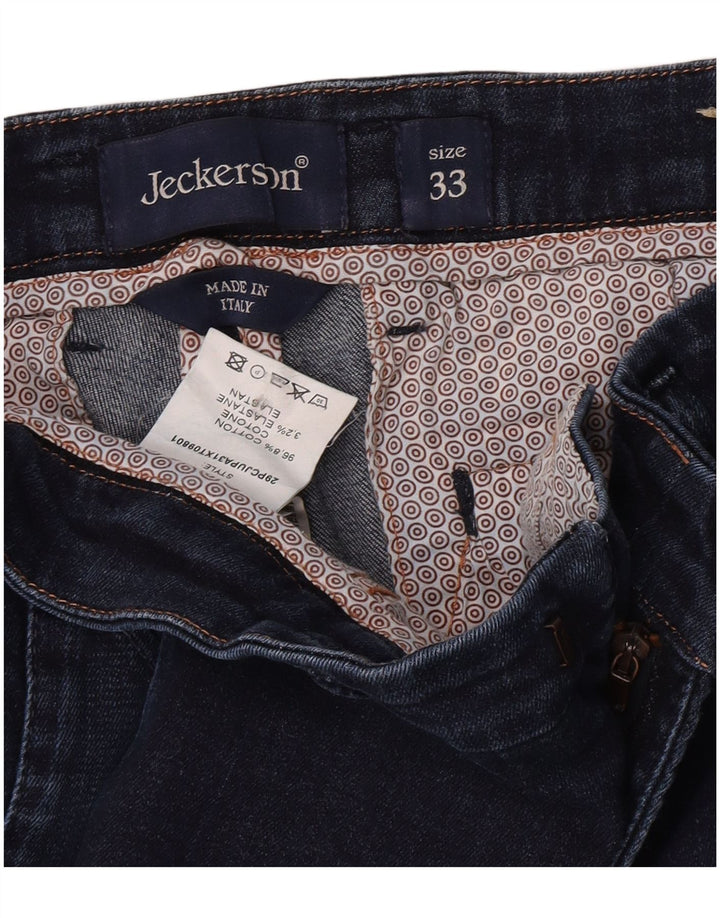Jeckerson Γυναικείο Slim Jeans W33 L33 Navy Blue Cotton