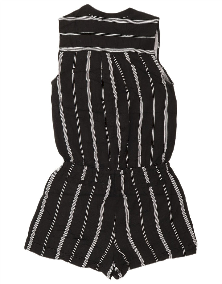 Mossimo Γυναικείο Αμάνικο Playsuit UK 6 XS Μαύρο ριγέ ρεγιόν