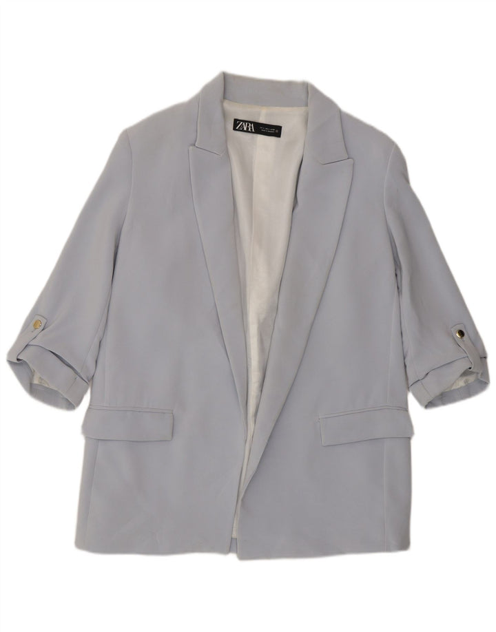 Zara Γυναικείο Μπουφάν 3/4 Μανίκι Μπλέιζερ UK 16 Large Blue