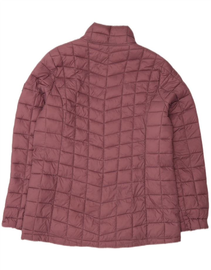 Reebok γυναικείο μπουφάν με επένδυση UK 14 Medium Maroon Πολυεστέρας