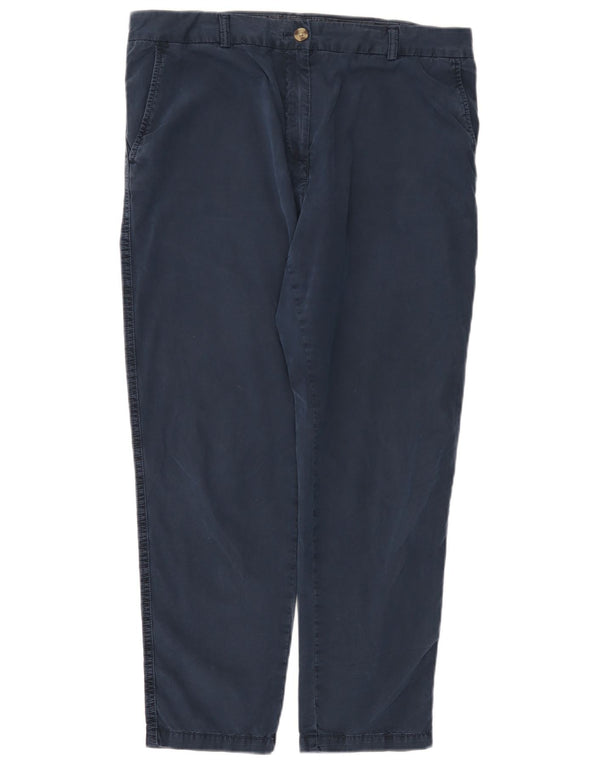 Marks & Spencer Γυναικείο ψηλόμεσο παντελόνι Chino UK 14 Large W34 L26 Navy B