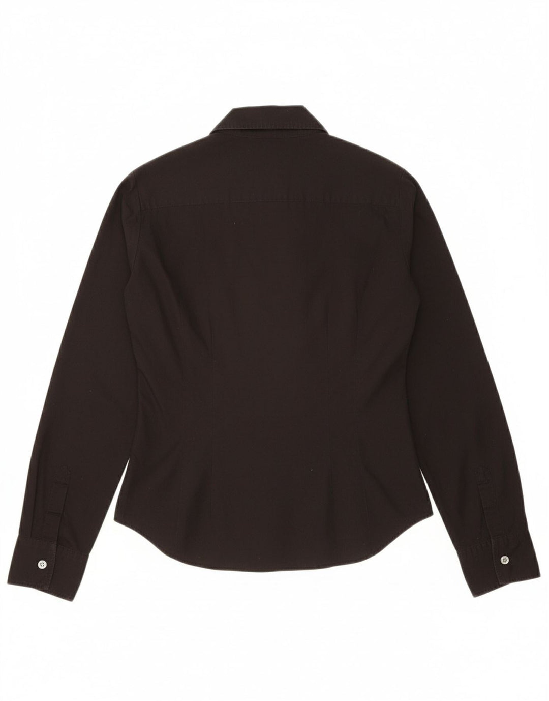BENETTON Womens Shirt UK 10 Small Black Cotton
