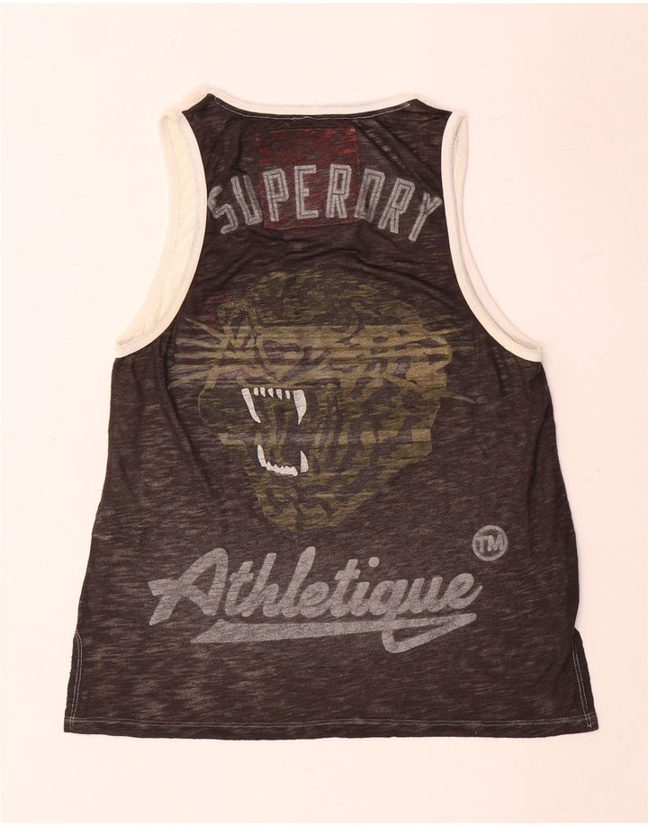 Γυναικείο γραφικό γιλέκο Superdry Κορυφαίο UK 10 Small Grey Colourblock Polyester