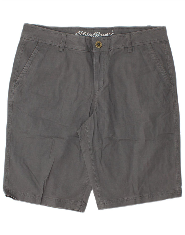 Γυναικείο σορτς Chino Eddie Bauer US 8 Medium W32 Γκρι βαμβακερό