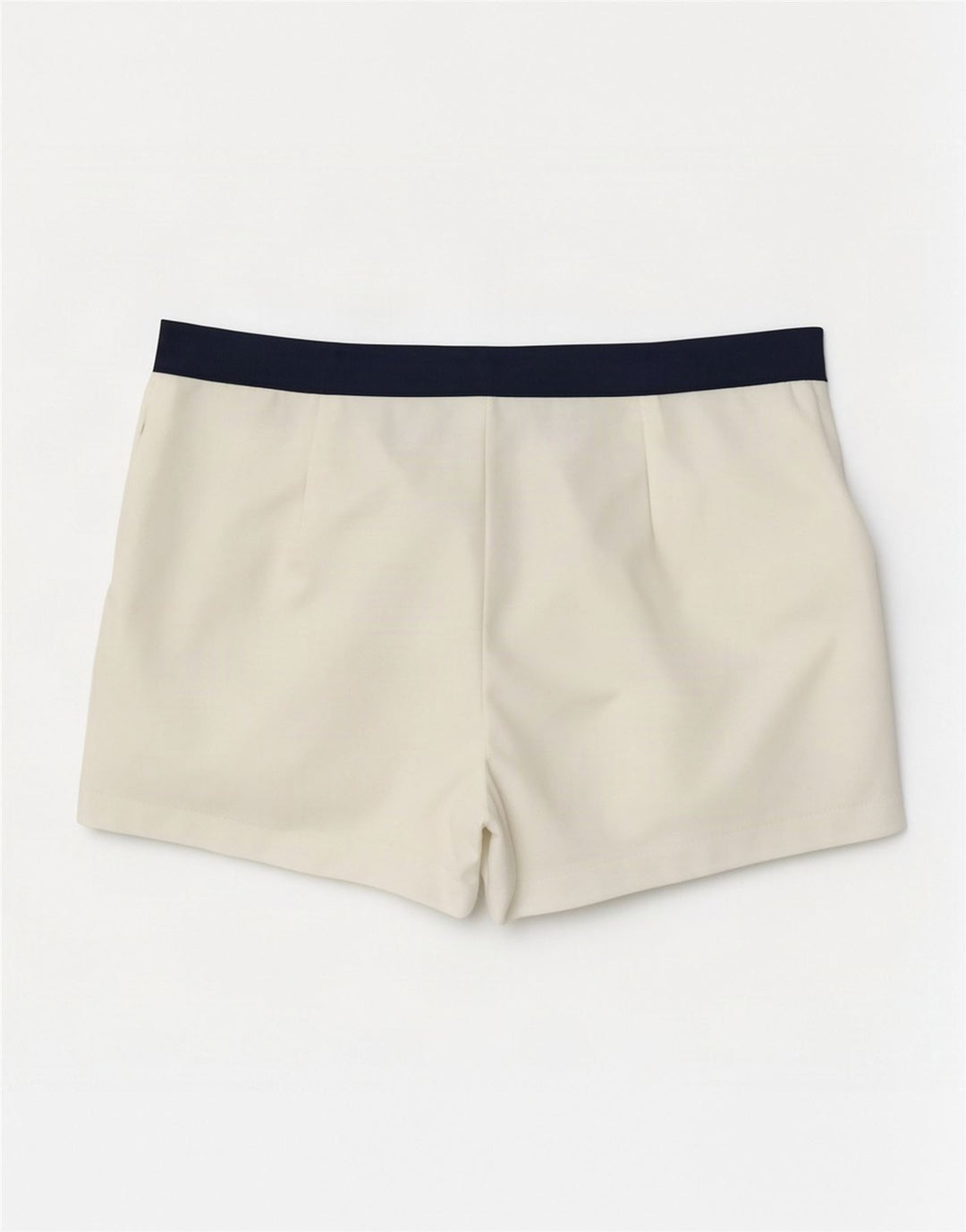 Vintage ανδρικό casual σορτς IT 50 Large W30 White Colorblock Πολυεστέρας