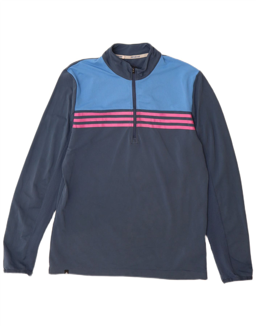 Adidas Ανδρική φόρμα πουλόβερ Climacool Top Small Navy Blue Colourblock