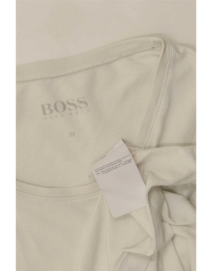 Ανδρικό T-Shirt Hugo Boss Τοπ μεσαίο λευκό βαμβακερό