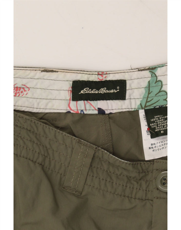 EDDIE BAUER Womens Cargo Skirt US 8 Medium W34 Khaki Nylon Vintage Eddie Bauer and Second-Hand Eddie Bauer from Messina Hembry 