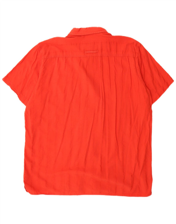 Ανδρικό κοντομάνικο πουκάμισο Camel Active 2XL κόκκινο βαμβακερό