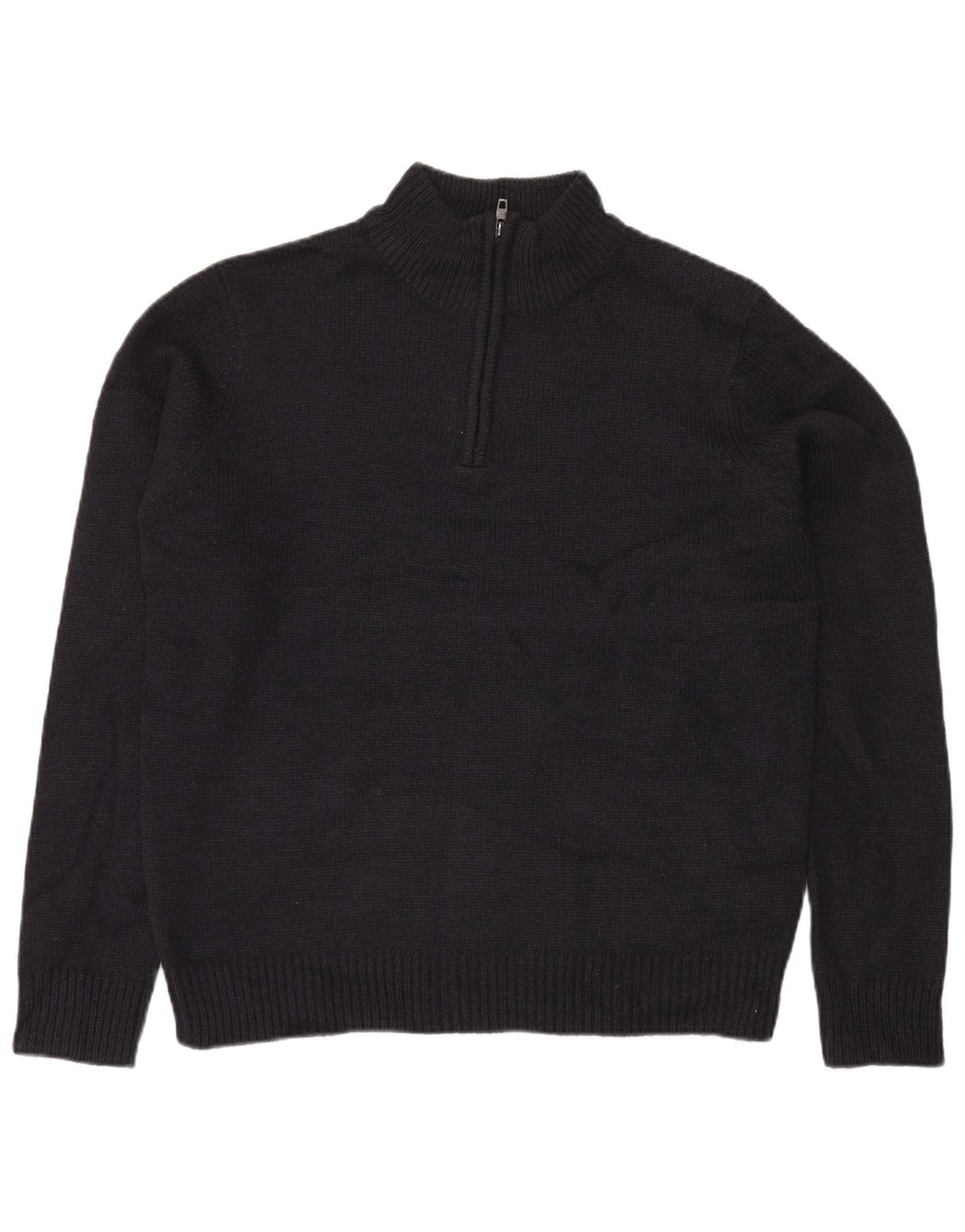 Ανδρικό πουλόβερ με φερμουάρ γαλλικού τύπου Connection Μεγάλο μπλε ακρυλικό