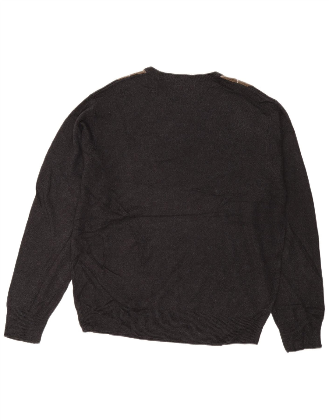 DOCKERS Ανδρικό πουλόβερ με λαιμόκοψη μεγάλο γκρι Argyle/Ακρυλικό διαμάντι