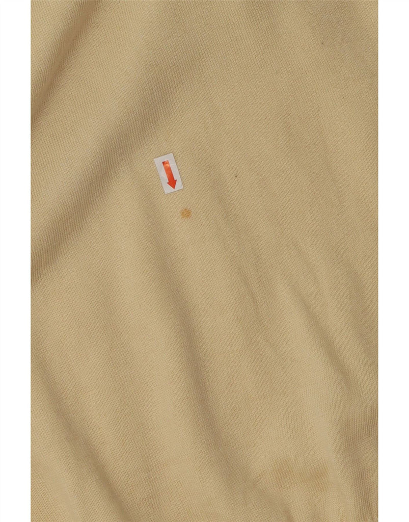 VERSACE Mens Polo Neck Jumper Sweater 2XL Beige Merino Wool Vintage Versace and Second-Hand Versace from Messina Hembry 