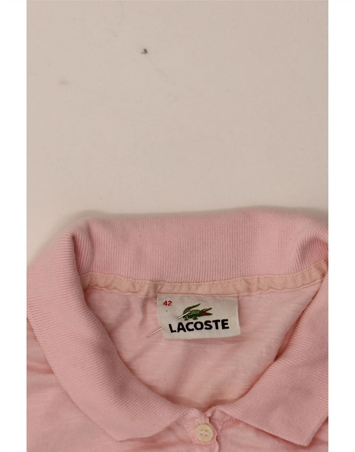 LACOSTE Womens Polo Shirt Size 42 Large Pink Cotton Vintage Lacoste and Second-Hand Lacoste from Messina Hembry 