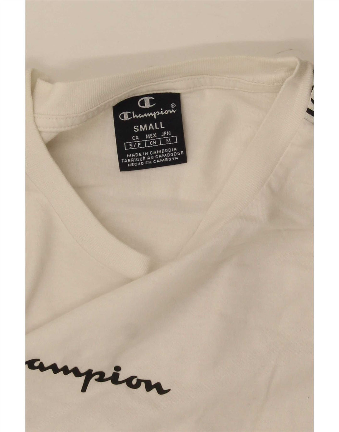 Ανδρικό γραφικό T-Shirt Champion Top Small White Colourblock