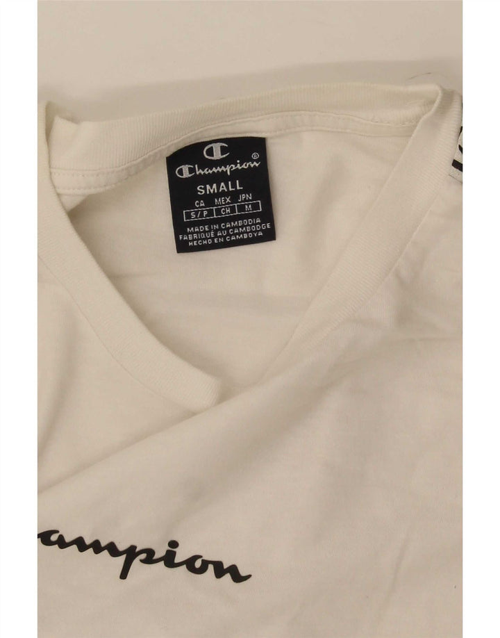 Ανδρικό γραφικό T-Shirt Champion Top Small White Colourblock