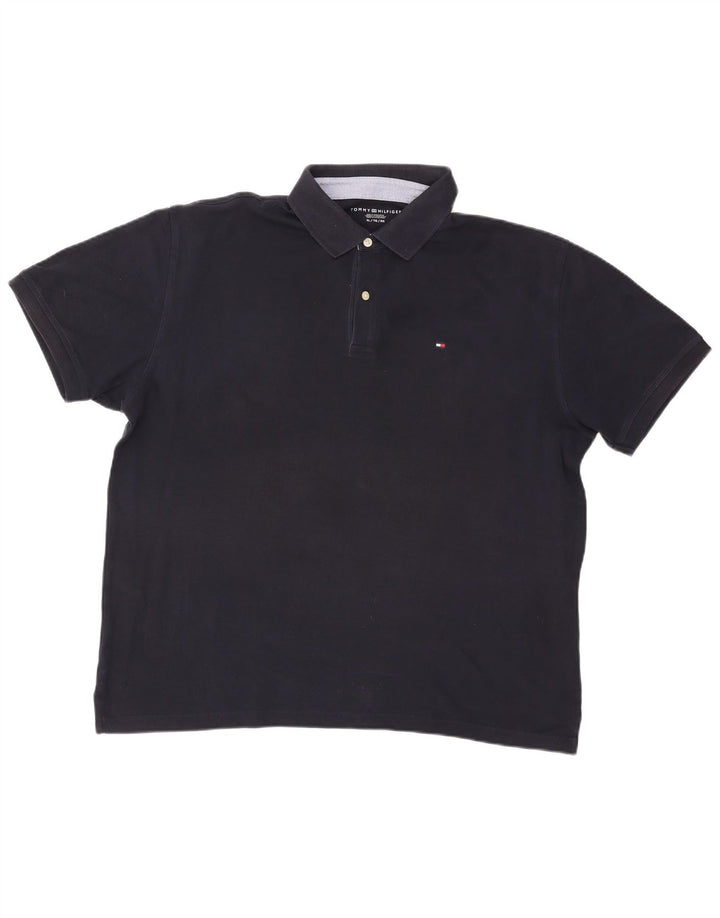 Tommy Hilfiger Ανδρικό πουκάμισο Polo XL Navy Blue Cotton