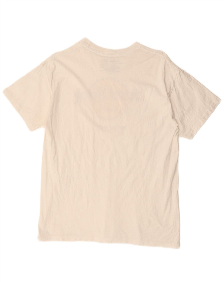 HARD ROCK CAFE Γυναικείο γραφικό μπλουζάκι τοπ UK 14 μεσαίο λευκό βαμβακερό