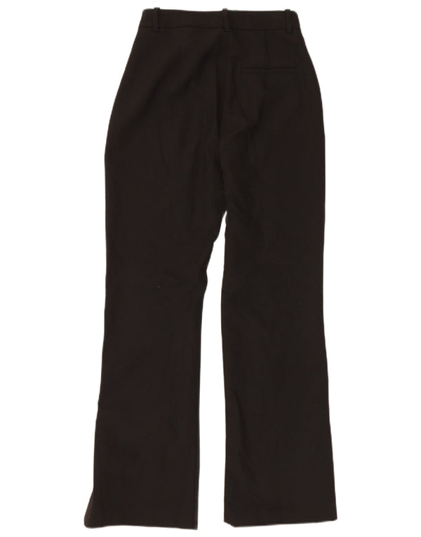 Zara Γυναικείο παντελόνι Chino με ψηλόμεσο κωνικό μικρό W26 L31 μαύρο πολυεστέρα