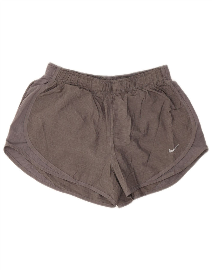 Γυναικείο αθλητικό σορτς NIKE Dri Fit UK 14 μεσαίο γκρι πολυεστέρας