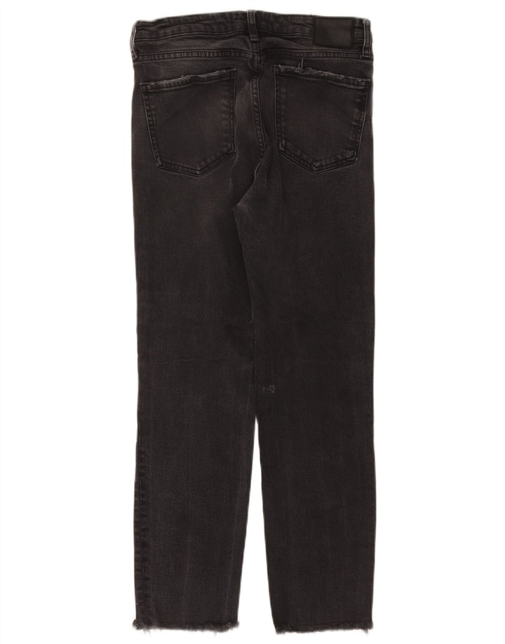 Zara Γυναικείο Straight Jeans EU 40 Medium W30 L26 Γκρι βαμβακερό