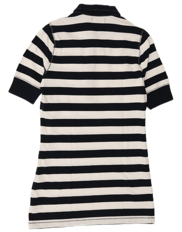 Γυναικείο φόρεμα πόλο Ralph Lauren UK 14 Μεγάλο μπλε ναυτικό βαμβακερό ριγέ