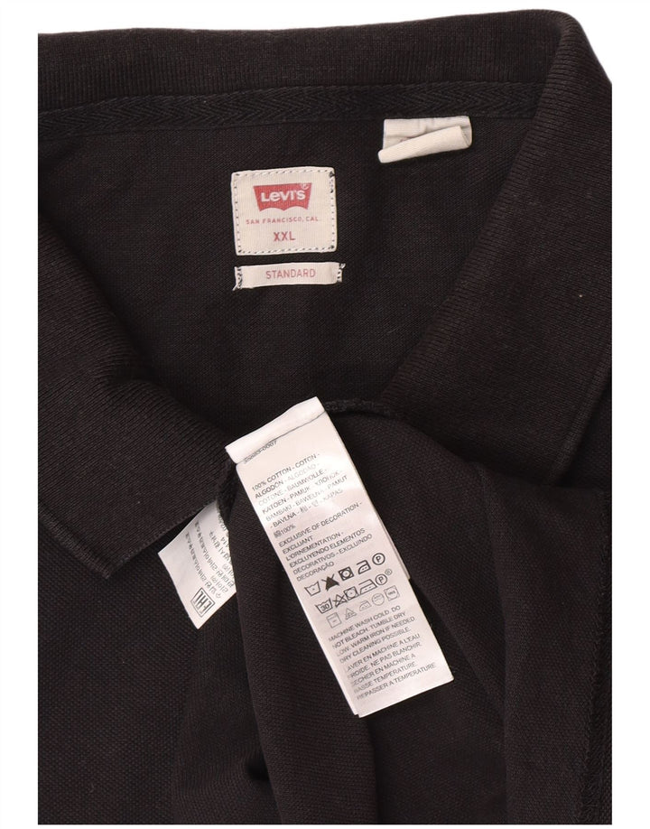 Ανδρικό πουκάμισο Levi's Standard Polo 2XL μαύρο βαμβακερό