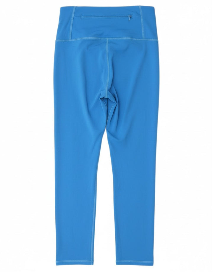 Superdry Γυναικεία γραφικά Crop κολάν UK 8 Small Blue Polyester