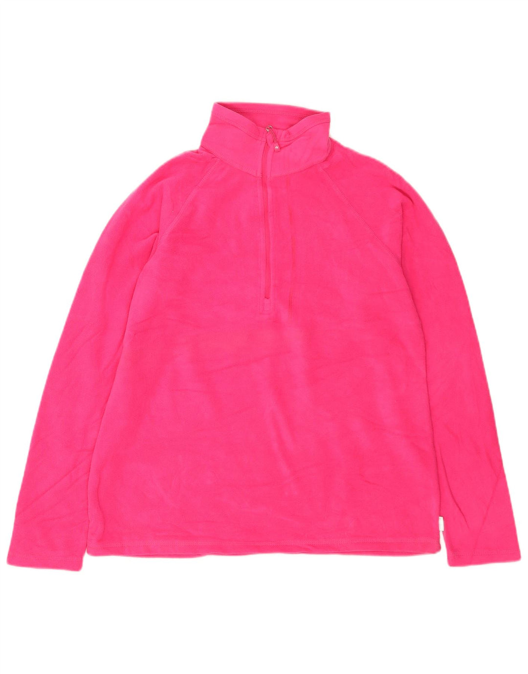 Eddie Bauer γυναικείο φερμουάρ με λαιμόκοψη φλις άλμα UK 14 μεσαίο ροζ πολυεστέρας