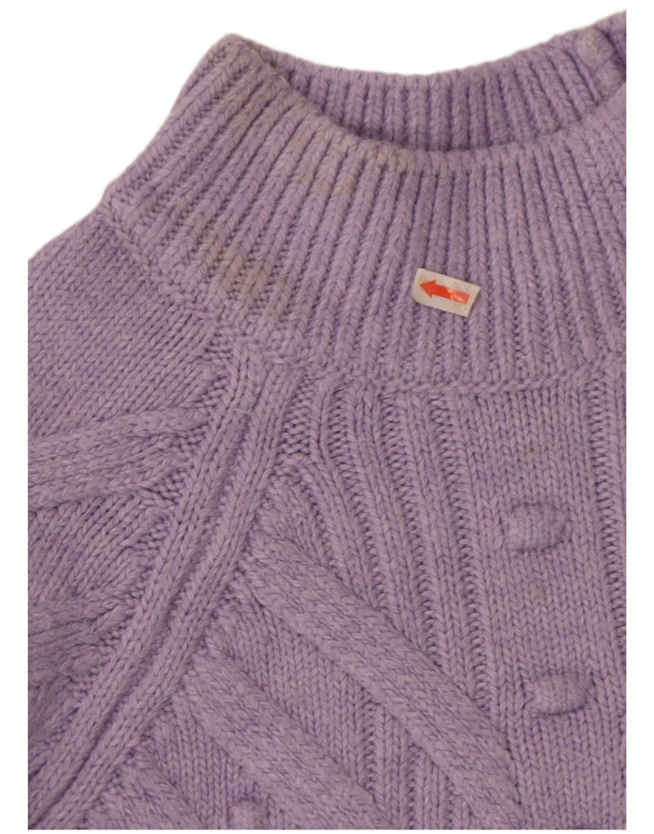 Marks & Spencer Γυναικείο πουλόβερ με λαιμό χελώνα UK 14 Medium Purple