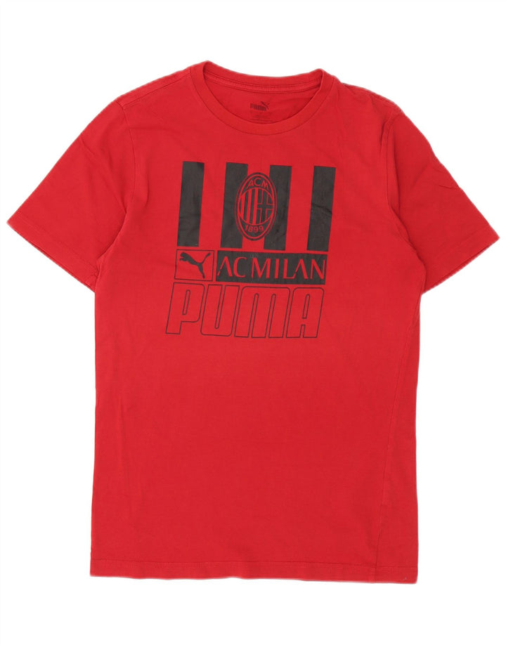 Γραφικό T-Shirt Puma Mens AC Milan Top Μικρό κόκκινο