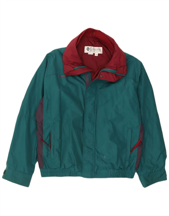 Ανδρικό τζάκετ Columbia Windbreaker UK 38 Medium Green Colourblock Nylon
