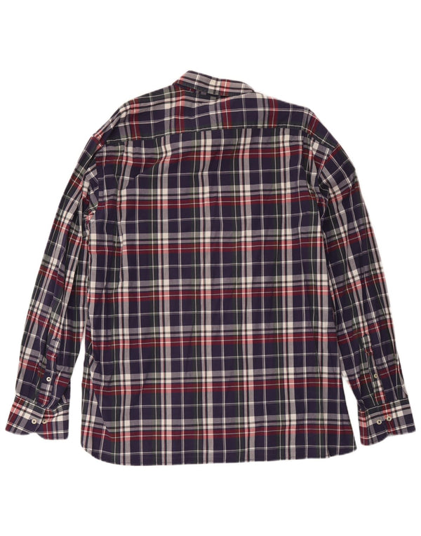 Tommy Hilfiger Ανδρικό πουκάμισο New York Fit 2XL Navy Blue Check Cotton
