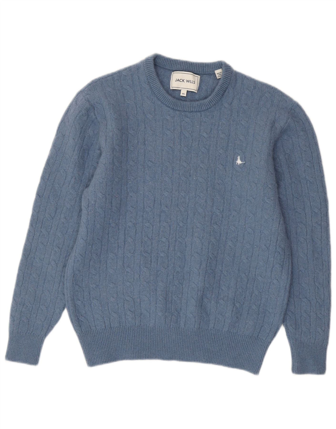 Γυναικείο πουλόβερ με λαιμόκοψη JACK WILLS Small Blue Wool