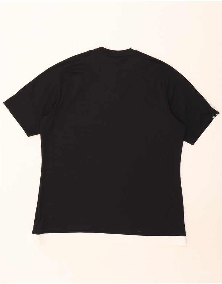 Ανδρικό T-Shirt Climalite Adidas Top XL Μαύρο Colourblock Πολυεστέρας