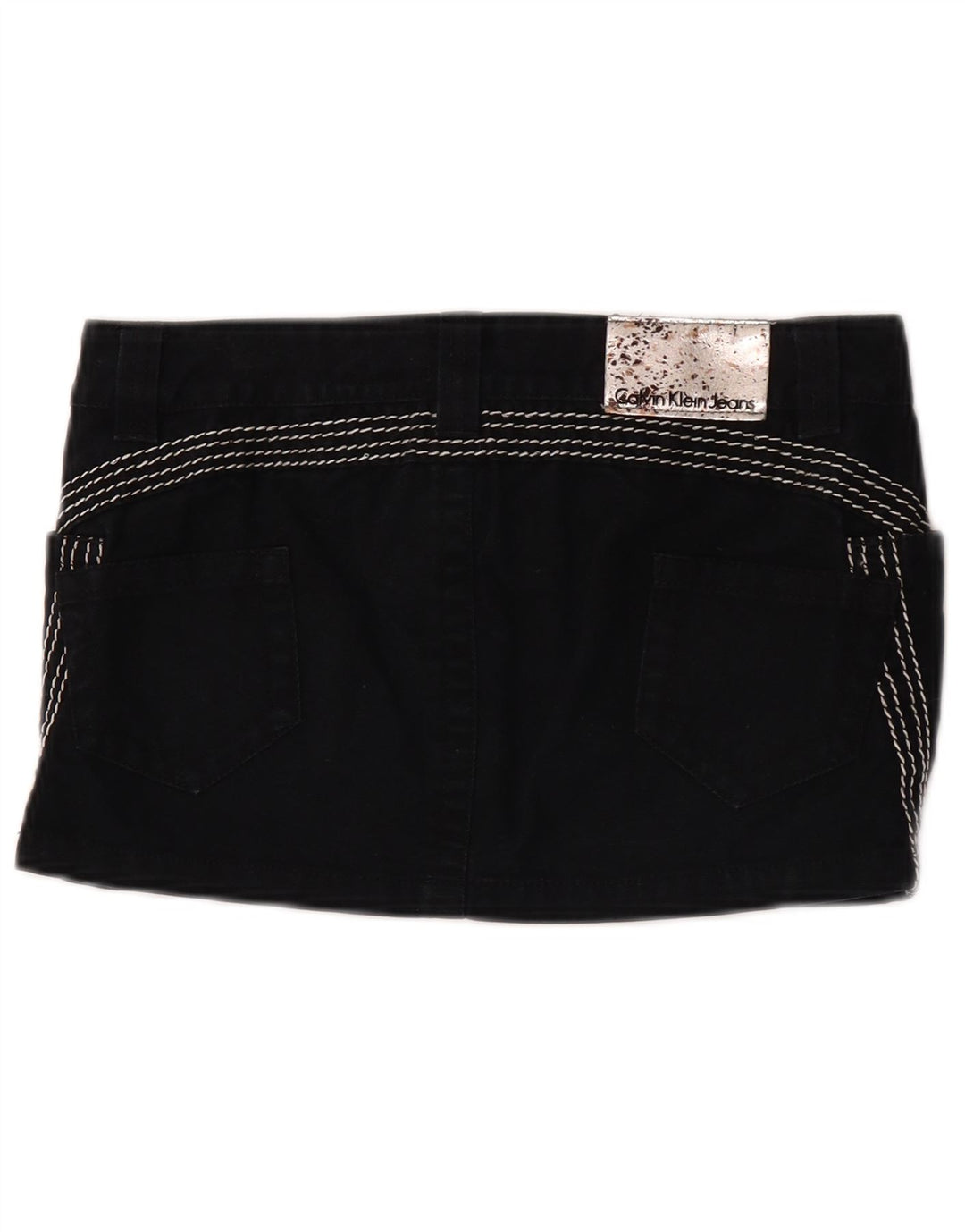 Γυναικεία Μίνι Τζιν Φούστα Calvin Klein W26 Μικρή Μαύρη Βαμβακερή