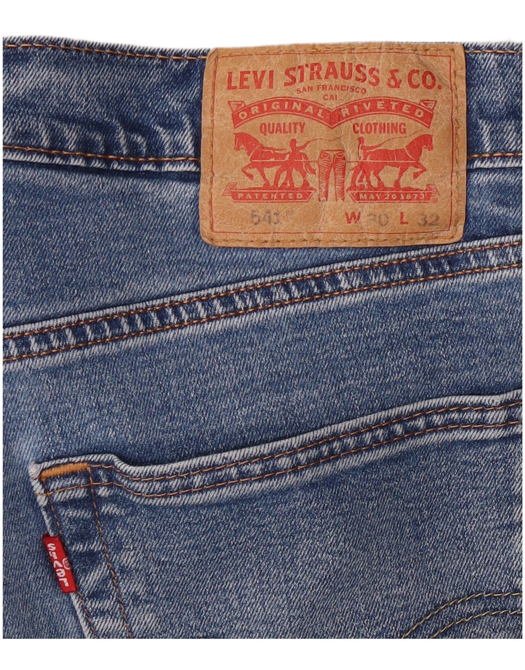 LEVI'S Ανδρικό τζιν 541 ίσιο W30 L29 Μπλε βαμβακερό