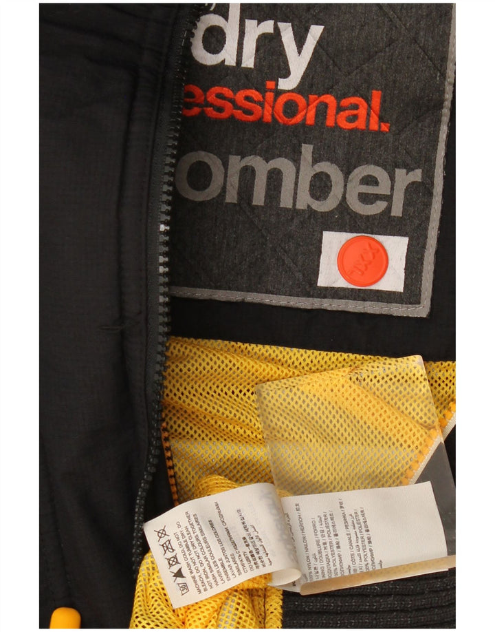 Superdry Γυναικείο Windbomber Hooded Bomber Jacket UK 20 2XL Black Polyester