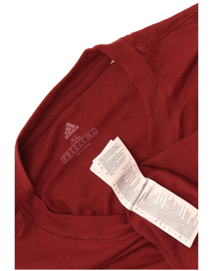 Ανδρικό T-Shirt Adidas Top XL Maroon Cotton